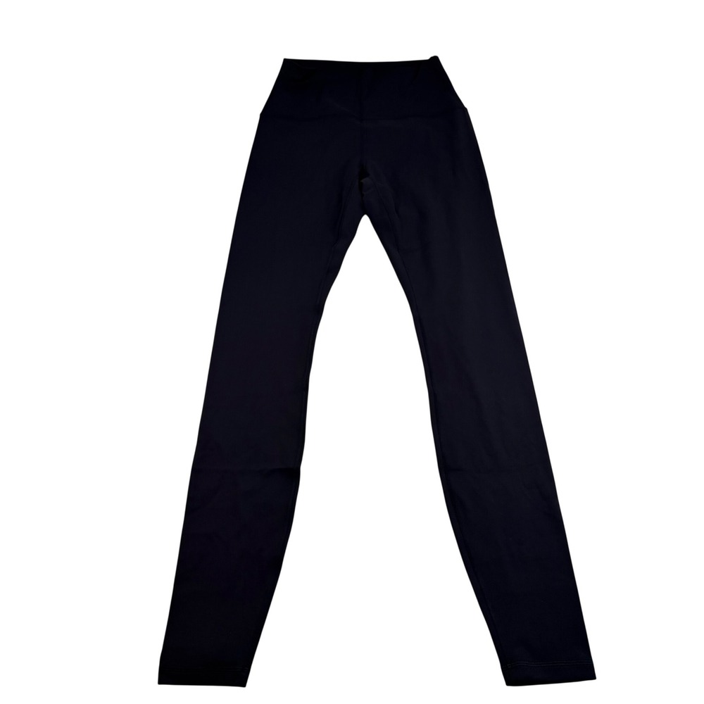 CRZ YOGA Womens High Waisted Activewear Leggings Black Size M 8-10 2202